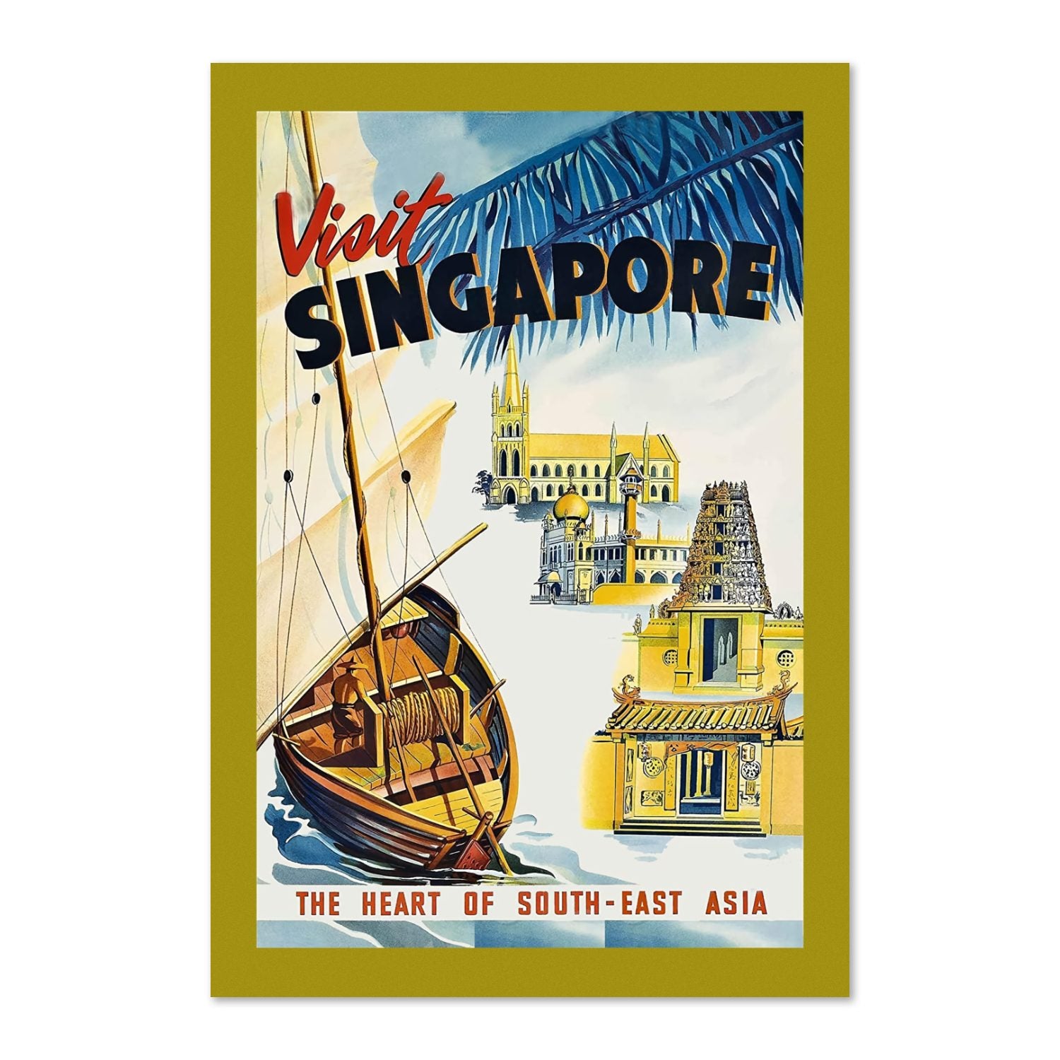 Visit Singapore poster print